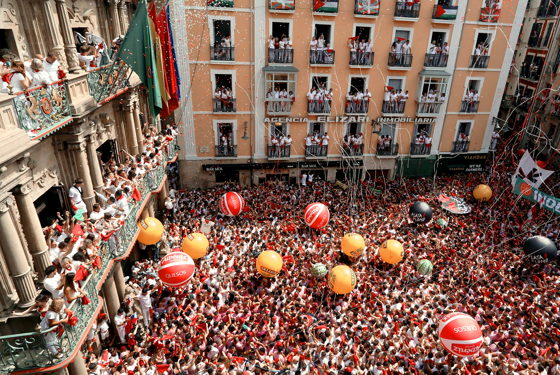 Opening moment in Pamplona